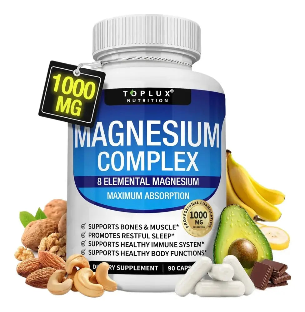 Magnesium Complex, Apoyo para Sueño, Músculos y Bienestar Diario💥