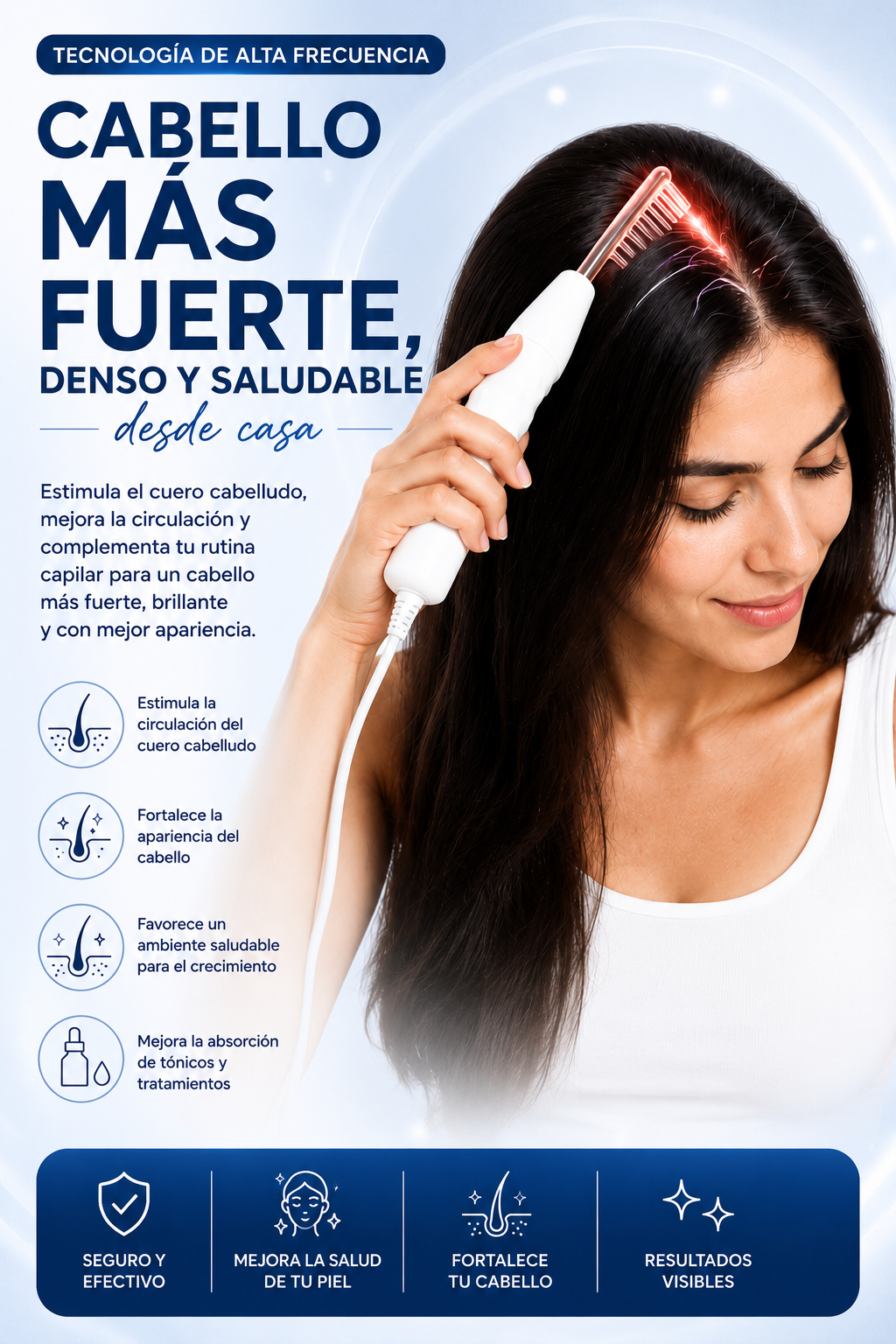 Alta Frecuencia Portatil Facial Corporal